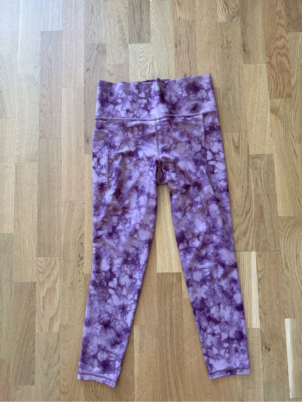 Athleta Lavender Purple Tie-Dye High-Rise Leggings